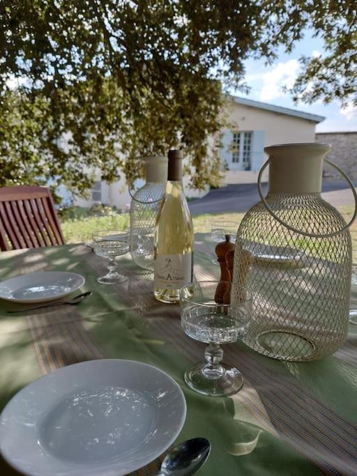 Entre Pierre Et Vigne - Charming Former Winery Farmhouse With Hot Tub & Swimming Pool Monestier  Ngoại thất bức ảnh